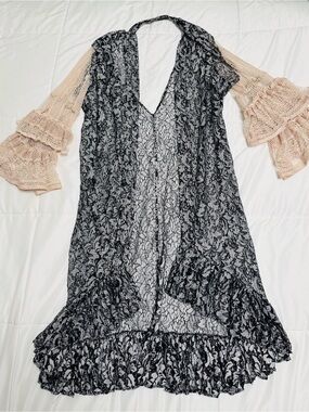 ORIGAMI TYPE DUSTER lace
CARDIGAN KIMONO wrap
SEXY stunning crochet lace